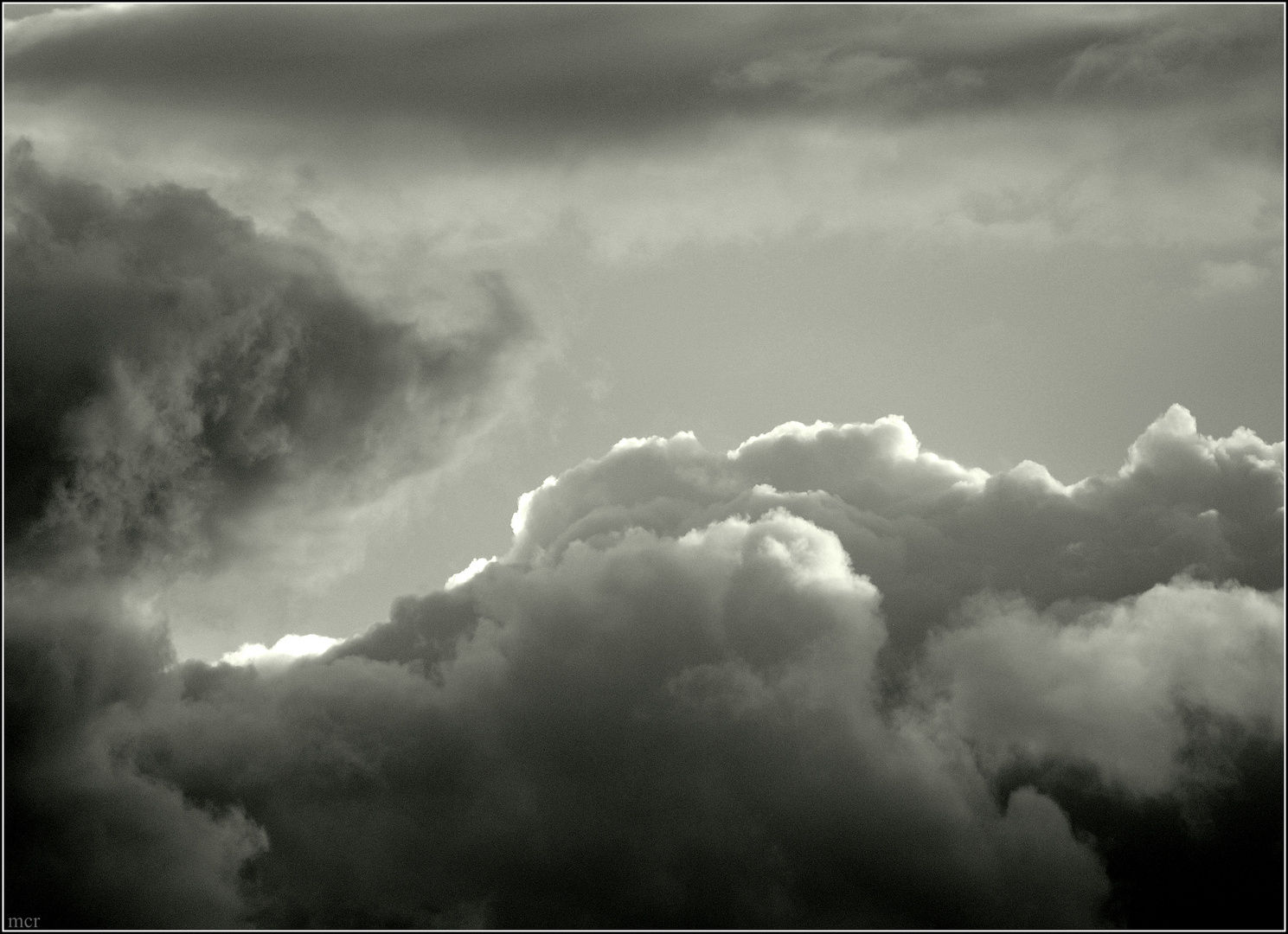 Unwetterwolkensaumbeleuchtung