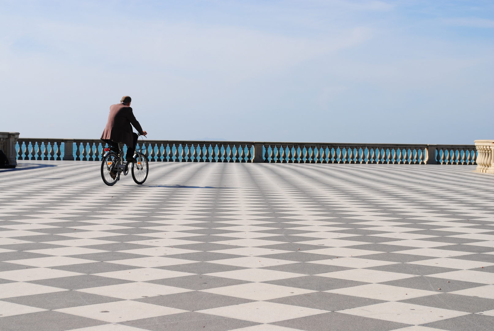 Uomo in bicicletta