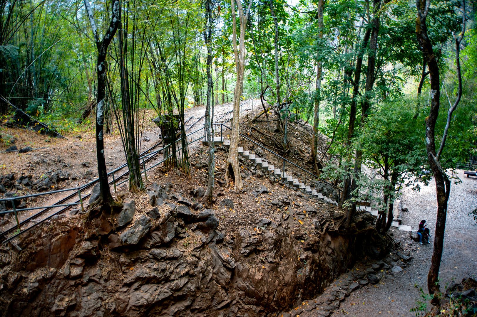 Up the hill at the Hellfire Pass