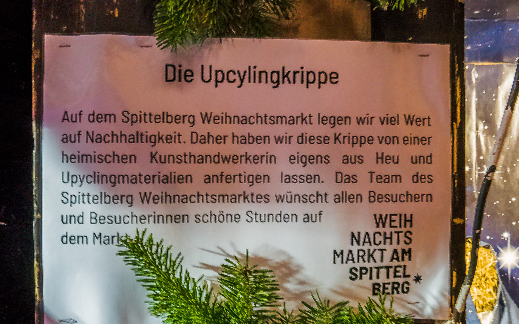 Upcycling-Krippe-Info