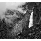 Upper Yosemite Falls Black & White