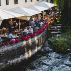 Uppsala, der Fluss Fyris und ein schöner Platz zum Verweilen.