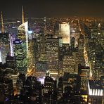 Uptown Manhattan @ Night vom Empire State Building aus