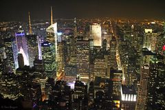 Uptown Manhattan @ Night vom Empire State Building aus