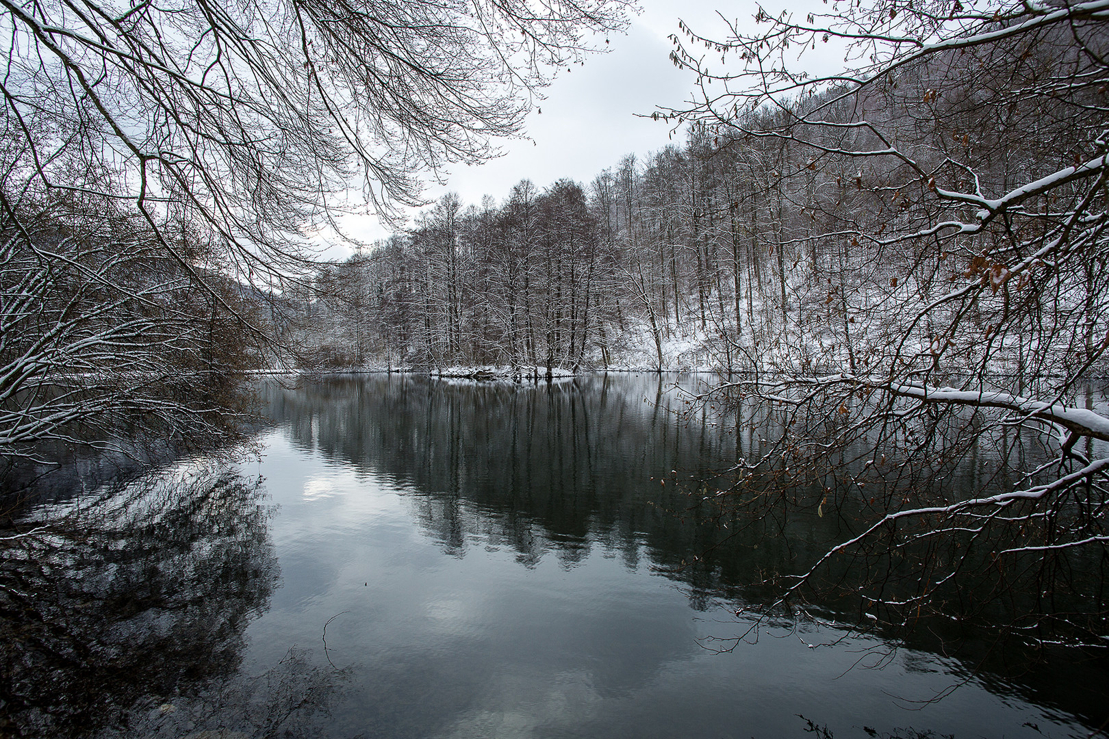 Uracher Kaltental im Winterkleid