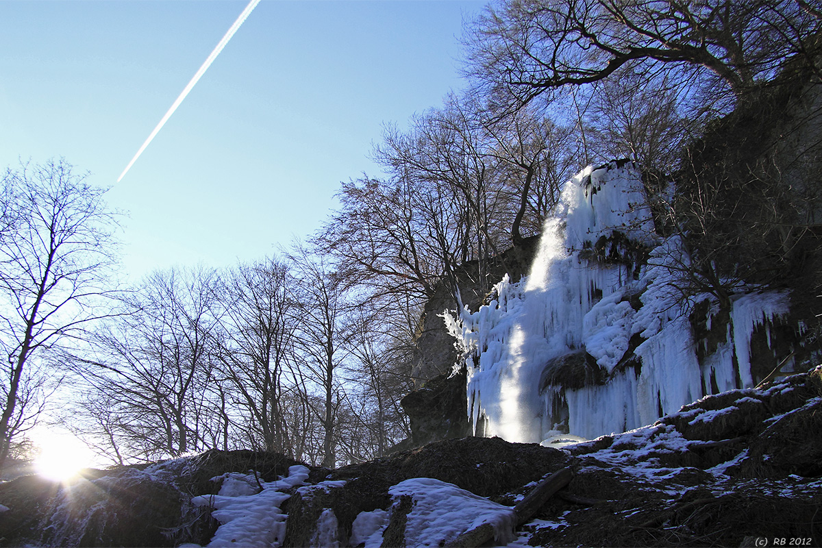 Uracher Wasserfall im Winter