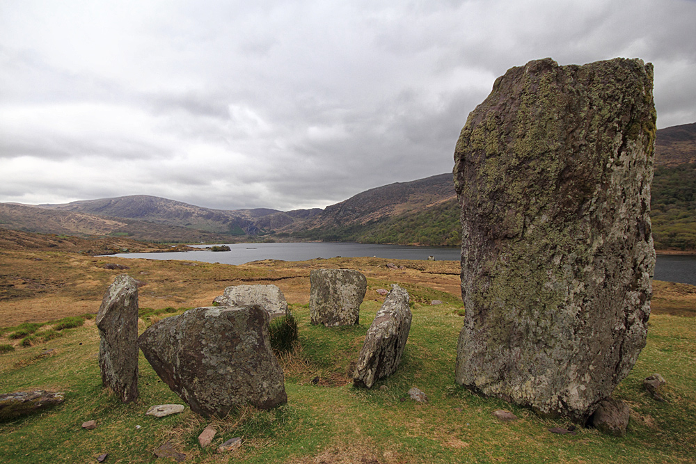 Uragh Stone Circle am Loch Inchiquin