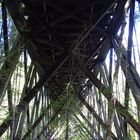 Uralte Holzbrücke in die Rockies