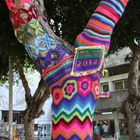 Urban Knitting in Tel Aviv