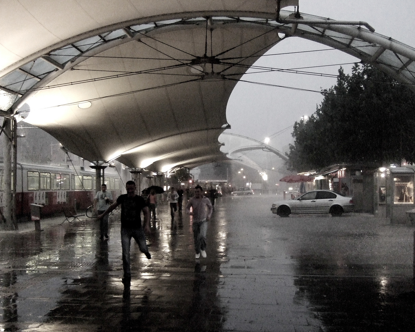 Urban Loritz Platz in the Rain