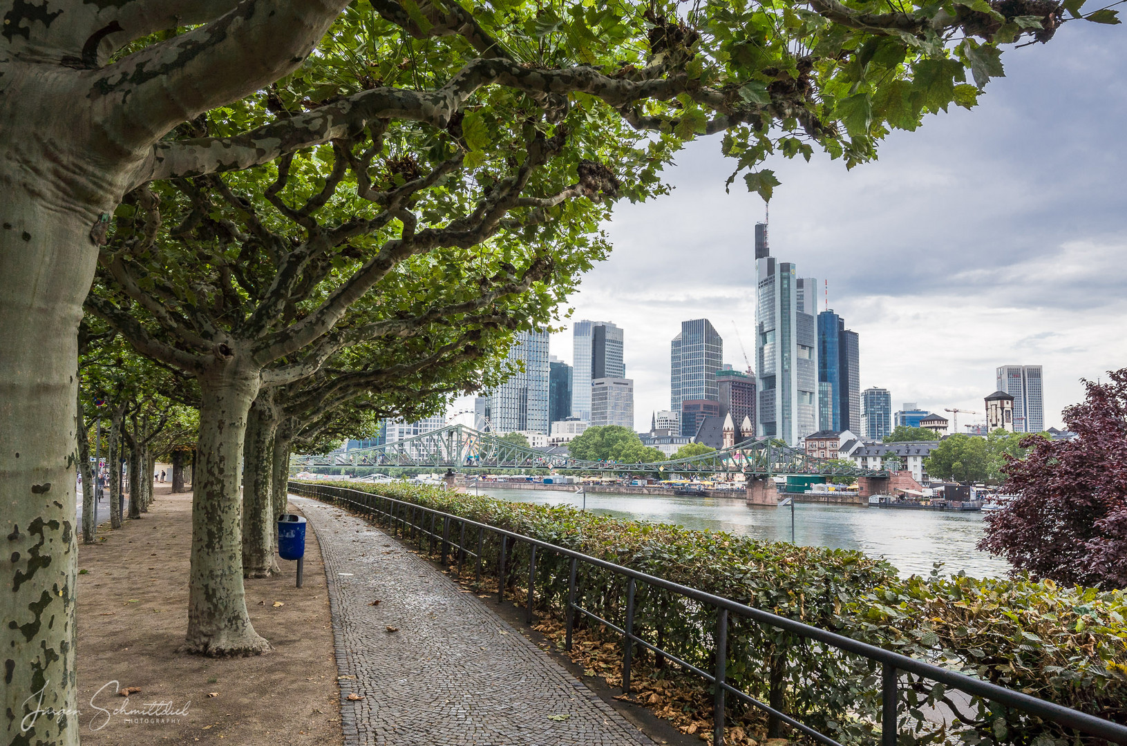 Urbane Landschaft in Frankfurt