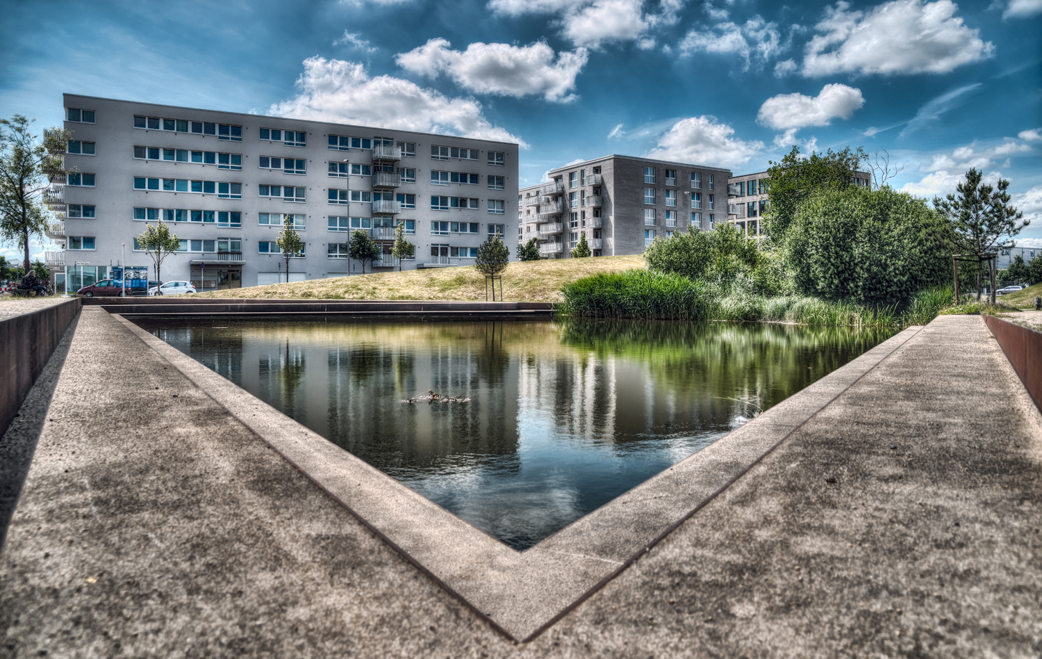 urbane Naherholung an Eisen und Beton