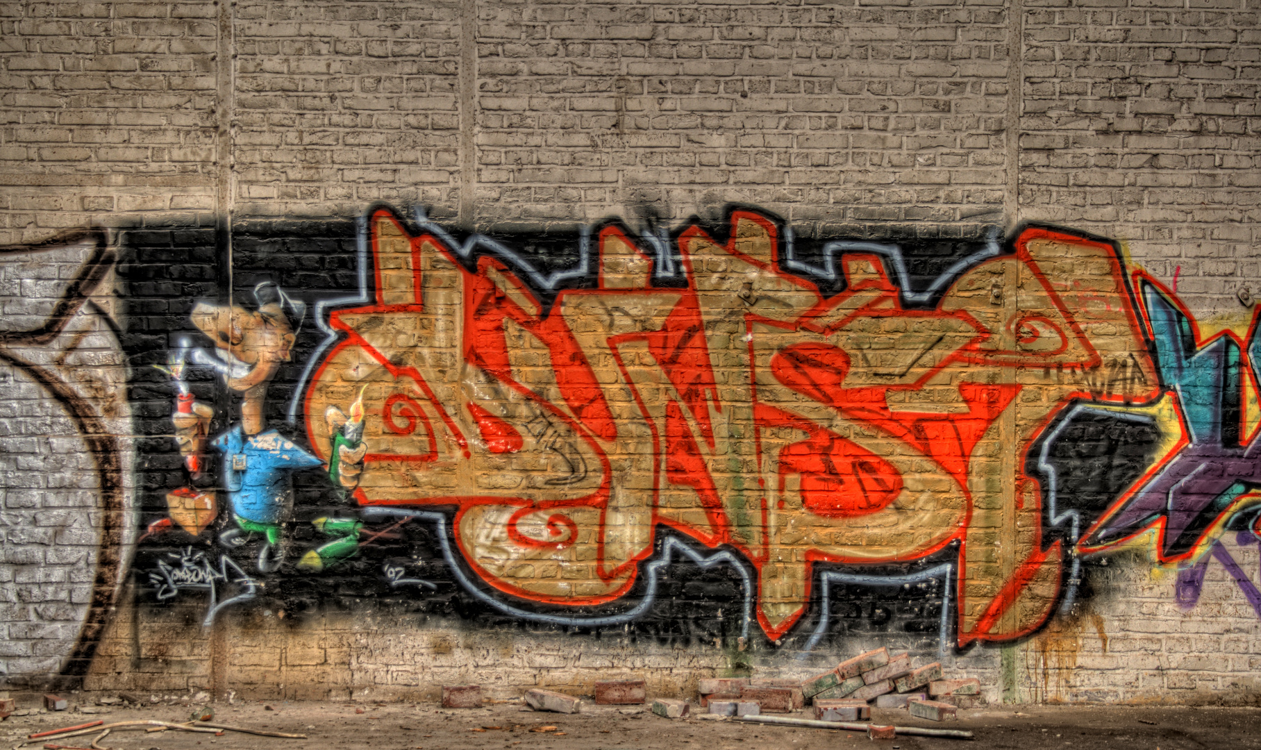 Urbex in Düren hdr Graffiti