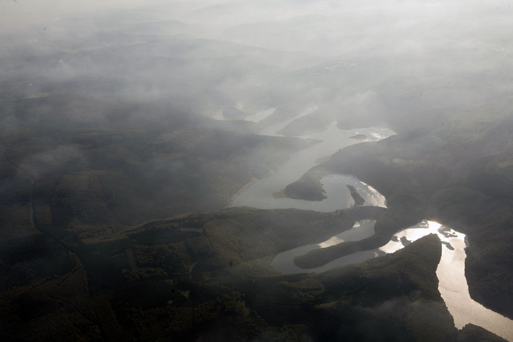 Urfttalsperre im Nebel