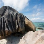 Urgestein auf: La Digue - Seychellen 