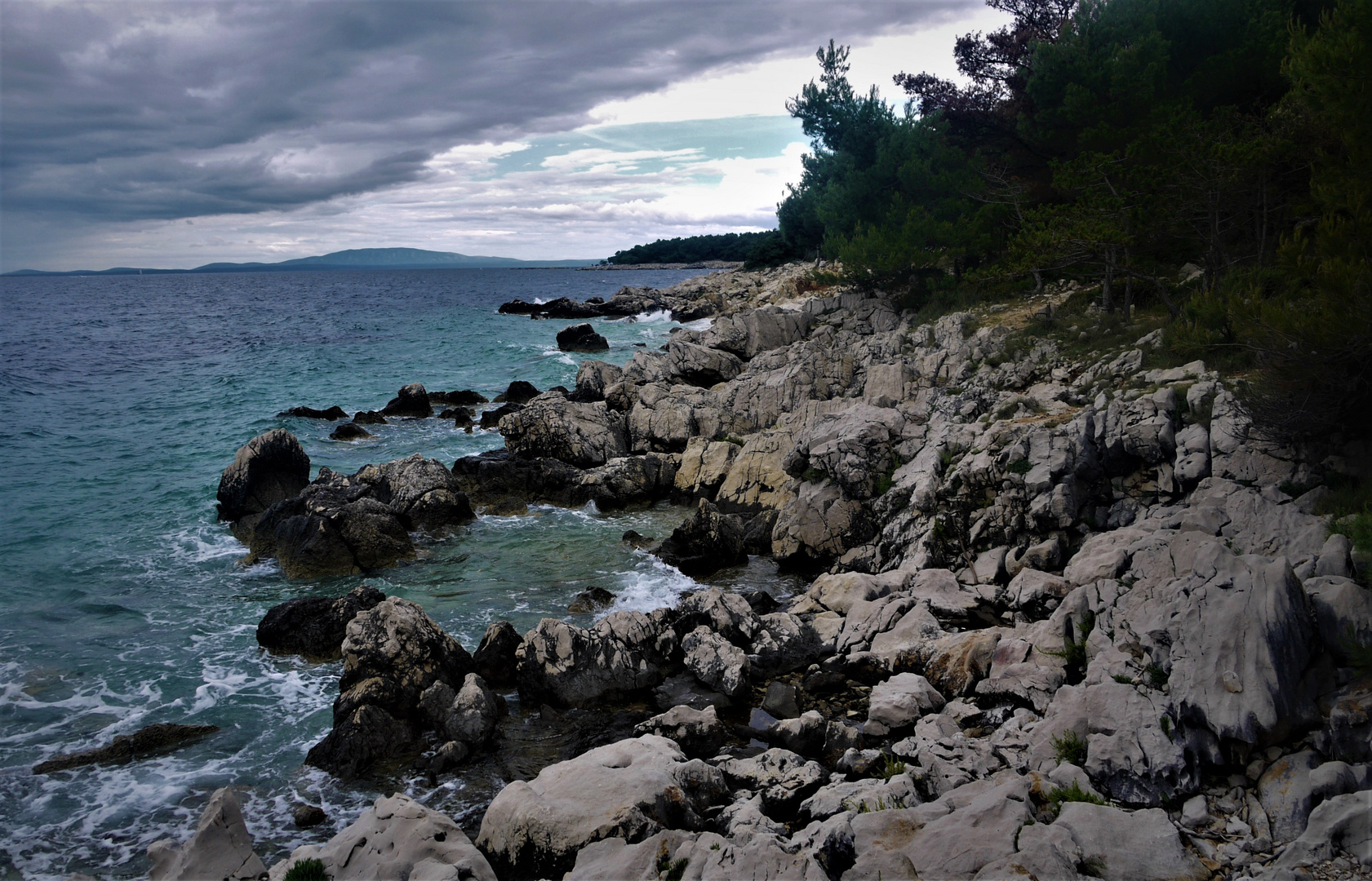 Urlaub 2016 - Der Steinstrand Frkanj (Insel Rab) 2