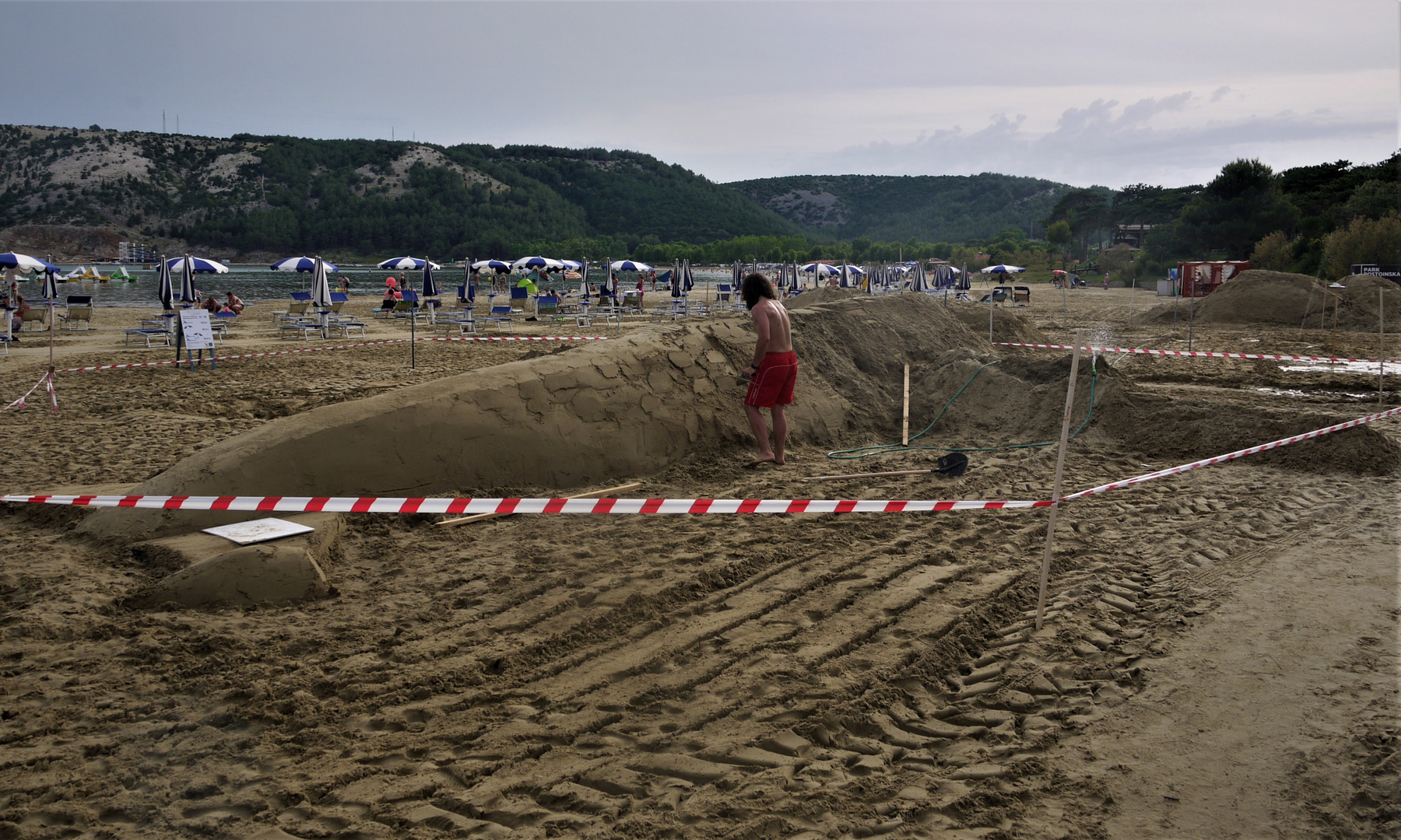 Urlaub 2018 auf der Insel Rab -Strandskulpturenfestival am Paradiesstrand San Marino / Lopar (2)