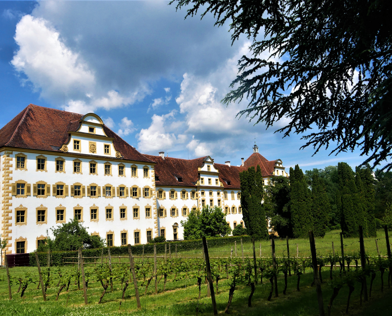 Urlaub 2021 Am Bodensee - Das Salemer Schloss Rückansicht