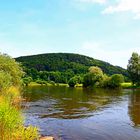 Urlaub an der Weser in eine Spiegelung.