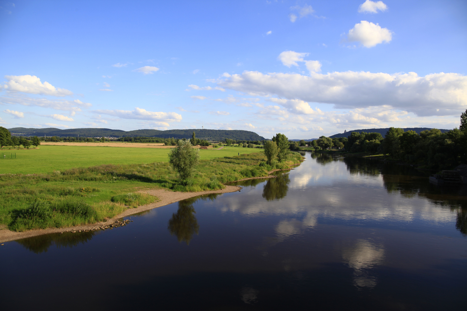 Urlaub an der Weser und eine schöne Spiegelung 