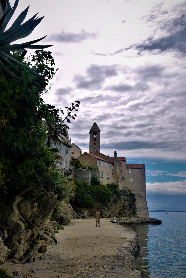 Urlaub auf der Insel Rab 2016 - Am Ende der Uferpromenade