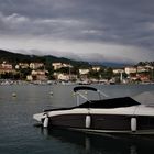 Urlaub auf Rab 2016 - Sicht auf Banjol mit aufziehendem Gewitter