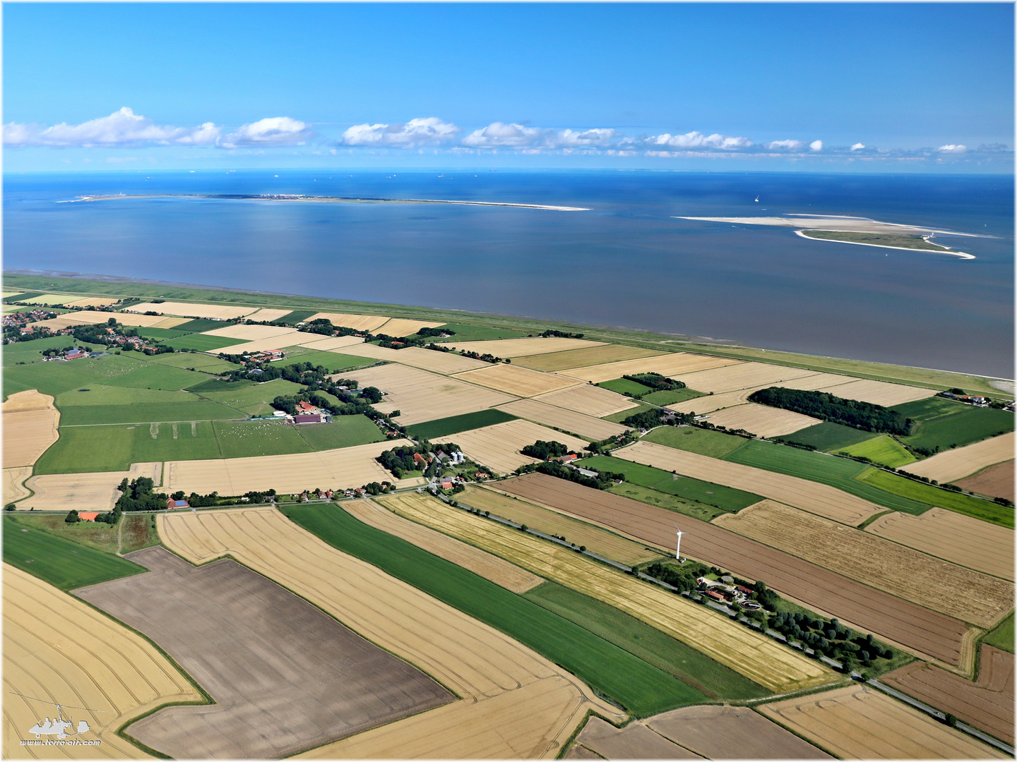 Urlaub backbord voraus  (Nordseeküste - Luftbild)