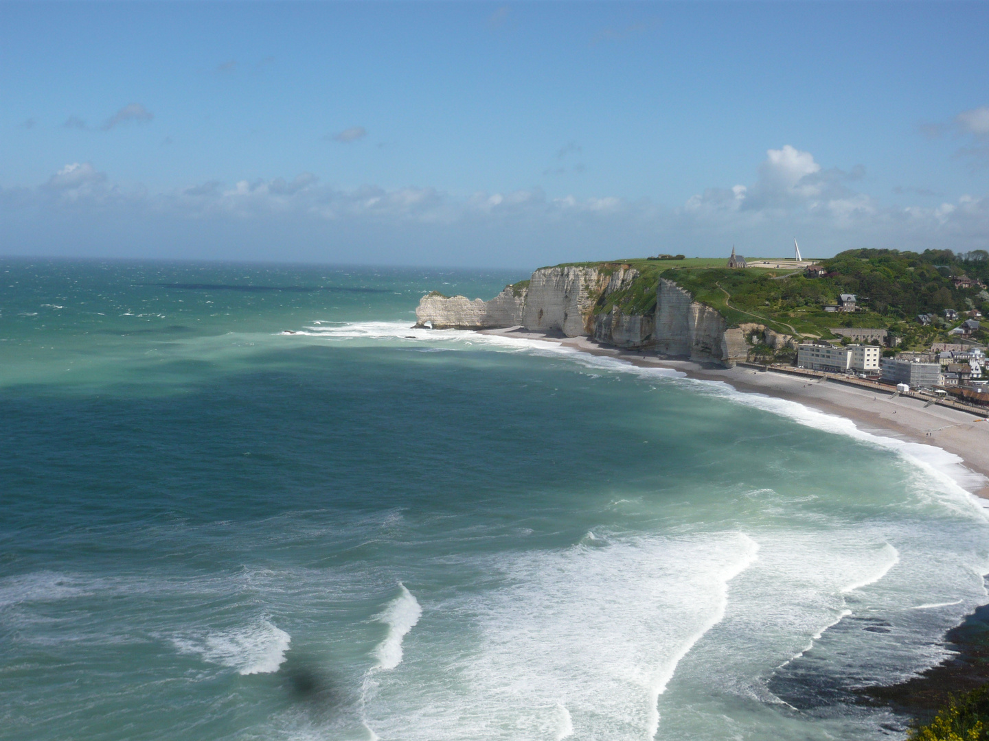 Urlaub in Normandie  Frankreich Stände so weit man Schaut.