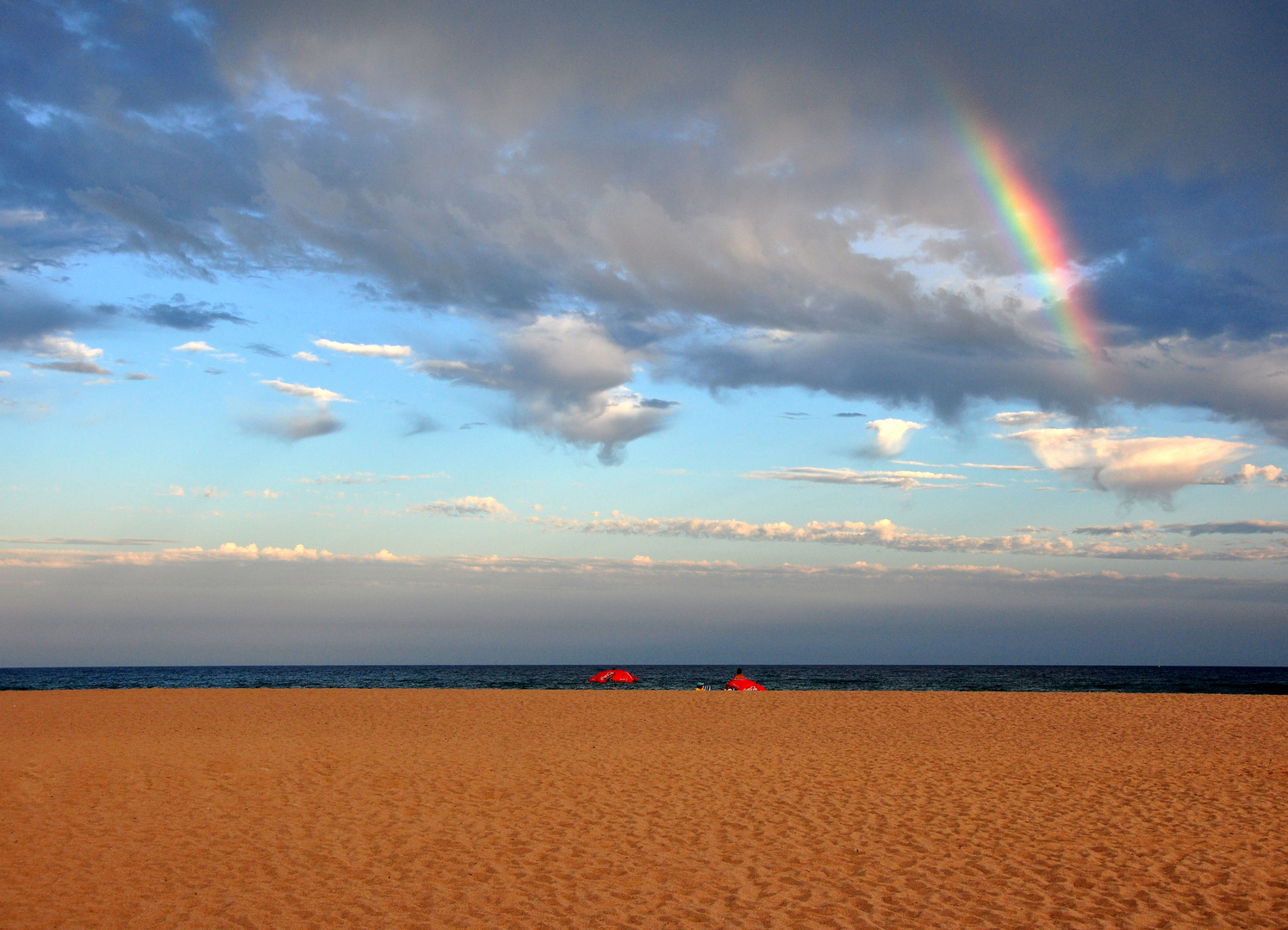 Urlaub unter dem Regenbogen.