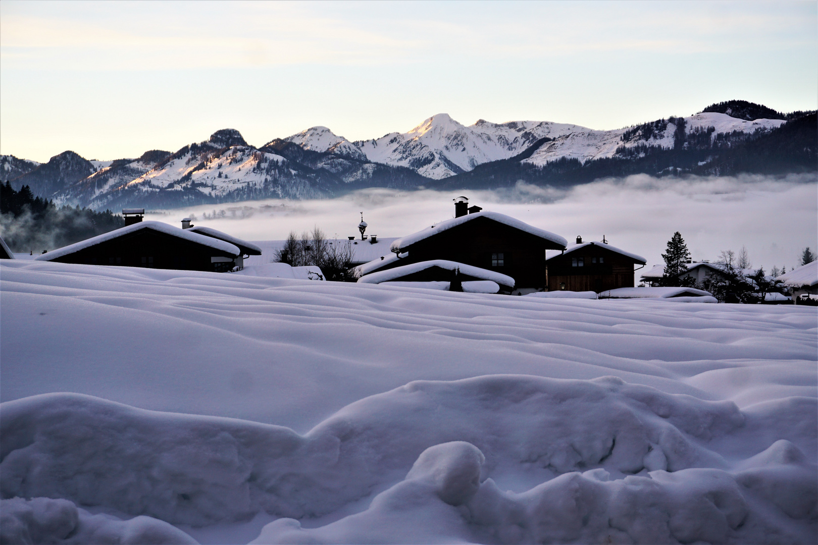 Urlaub,Alpen und viel,viel Schnee