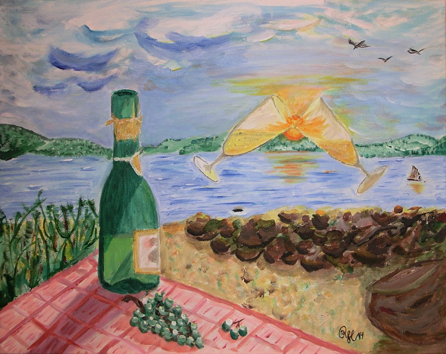 Urlaubsende Oder Die Alternative Zum Feierabendbier Foto Bild Kunstfotografie Kultur Gemalde Skulpturen Gemalde Und Zeichnungen Bilder Auf Fotocommunity