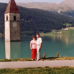 Urlaubserinnerungen 3 ..... Am Reschensee in Südtirol