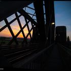 Urmitz Rheinbrücke Sonnenuntergang