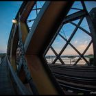 Urmitz Rheinbrücke Sonnenuntergang Sommerabend
