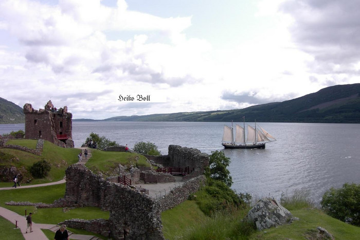 Urquart Castle am Loch Ness in Schottland