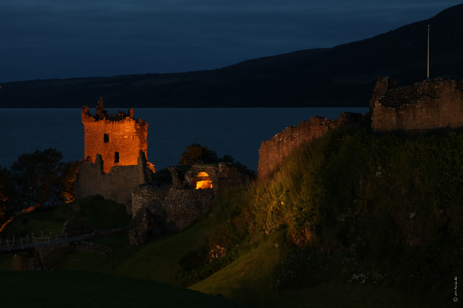 Urquhart Castle by night