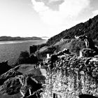 Urquhart Castle monochrome - Scotland in black and white