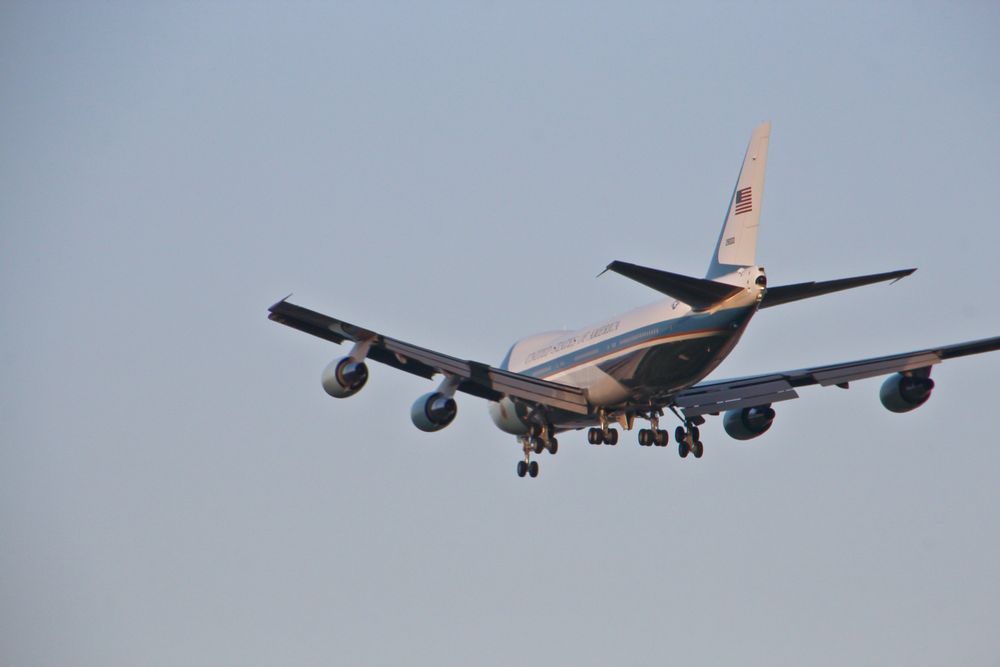 US-Airforce One: Landeanflug - Tegel RW L9 -Juni 2013