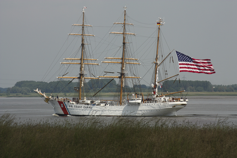 US Coast Guard auf der Elbe