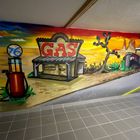 US Route66 gas station graffiti - garage design