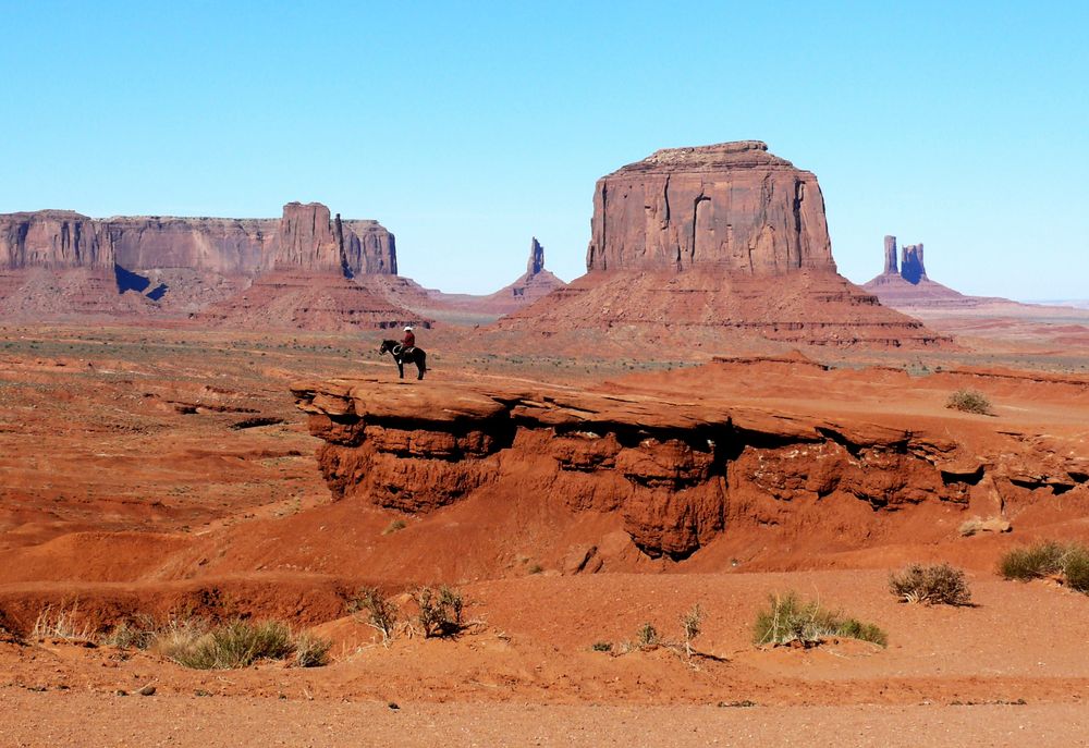 USA 2011 - Autorundreise "Grand Circle" - "Klassische Westernszene" im Monument Valley