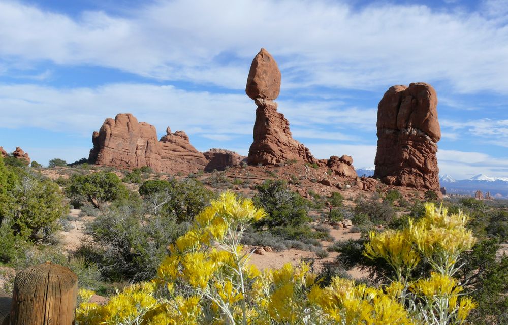 USA 2013 - Rundreise "Grand Circle"  (8) - "Balanced Rock" im Arches Nationalpark