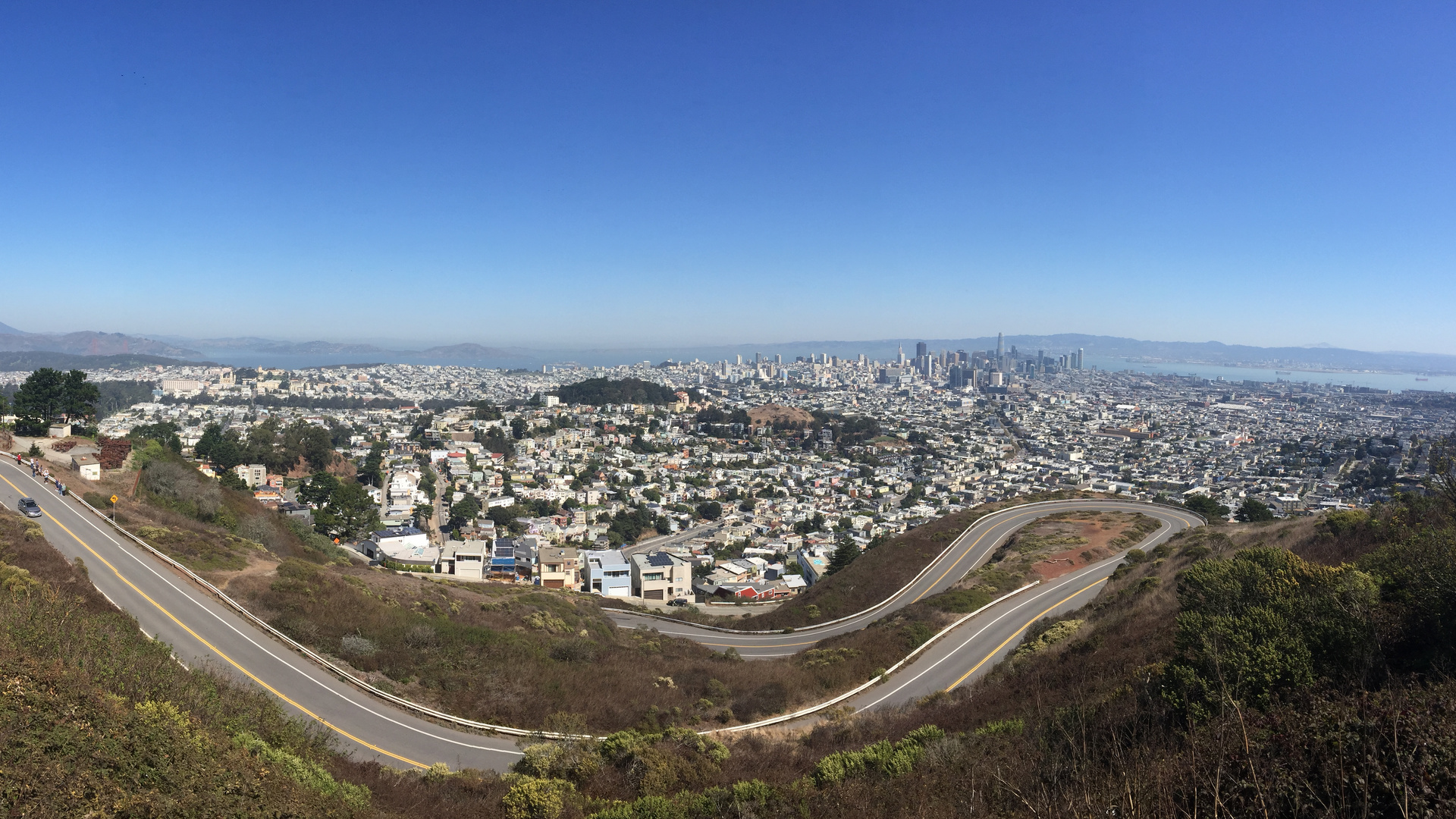 USA 2018 - San Francisco - Blick von oben auf die Stadt