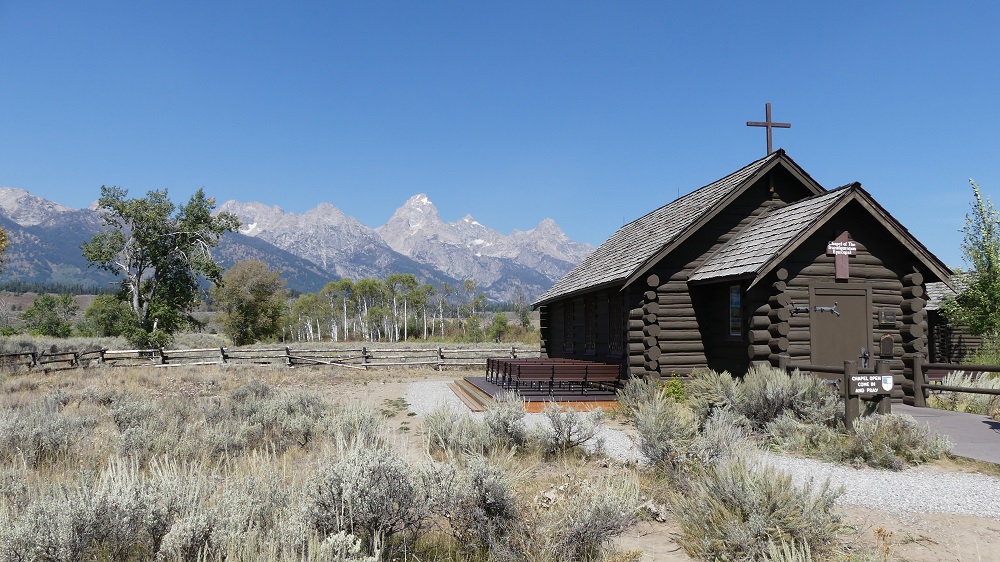 USA-Reise 2018  -  Kapelle auf dem Weg vom Yellowstone NP nach Salt Lake City