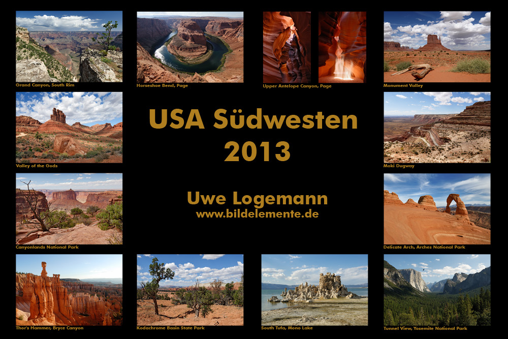 USA Südwesten - Fotokalender 2013