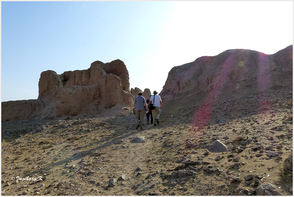Usbekistan - Ajaz Kale - Aufgang zur Festung