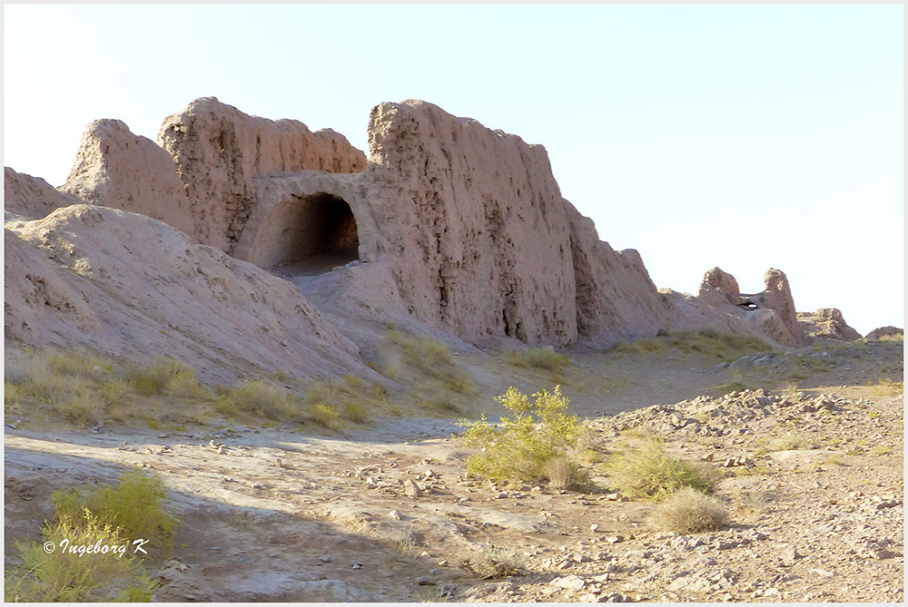 Usbekistan - Ajaz Kale - Festungsmauern