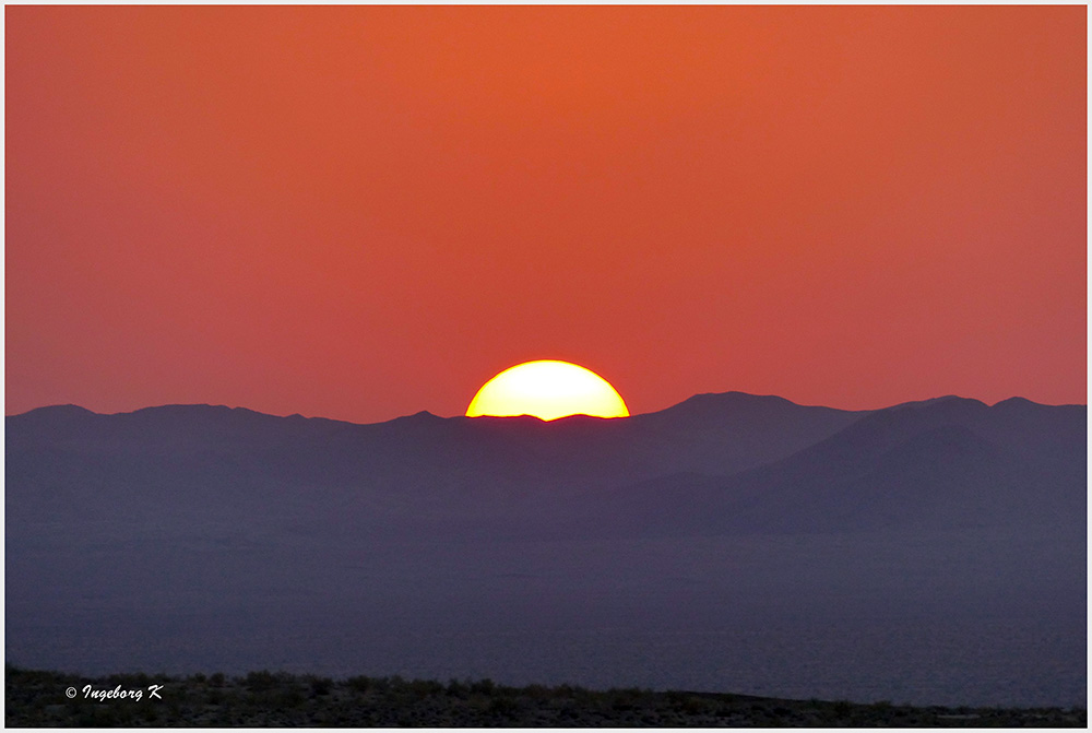 Usbekistan - Ajaz Kale - Jurtenlager - Sonnenuntergang