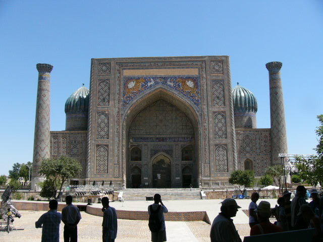 Usbekistan: Samarkand, Registan, Medrese Sher Dor