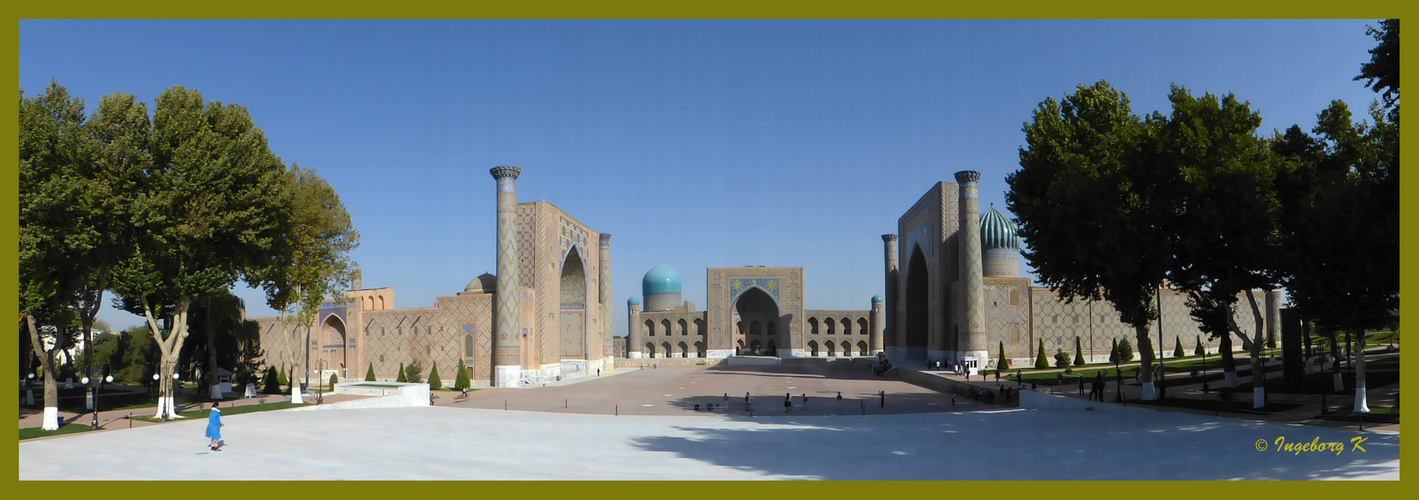 Usbekistan - Samarkand - Registan-Platz